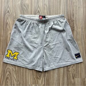 Vintage 90s Nike Sports NCAA University Of Michigan Football Shorts Size Large